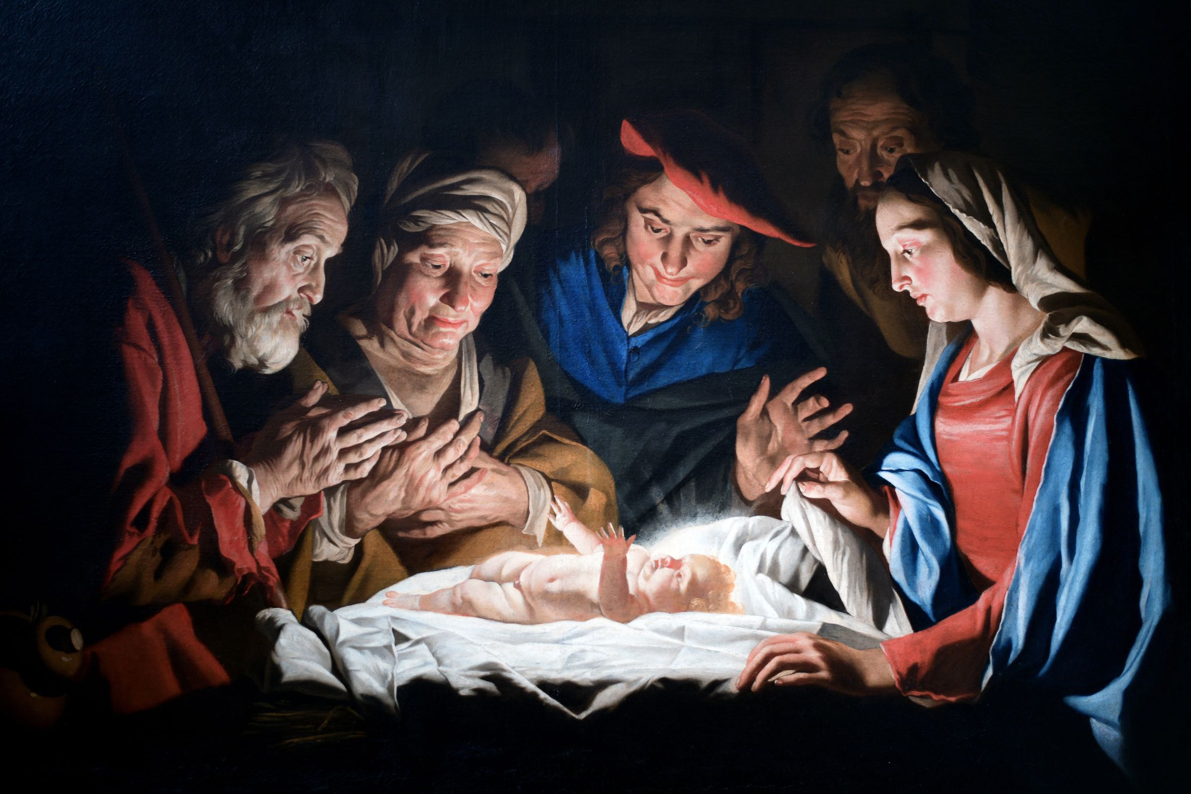 Adoration of the Shepherds by Matthias Stom